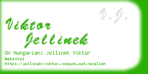 viktor jellinek business card